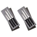 Rada 3 Piece Cooking Essentials Knife Set with Gift Box, Black Handless, Set of 2
