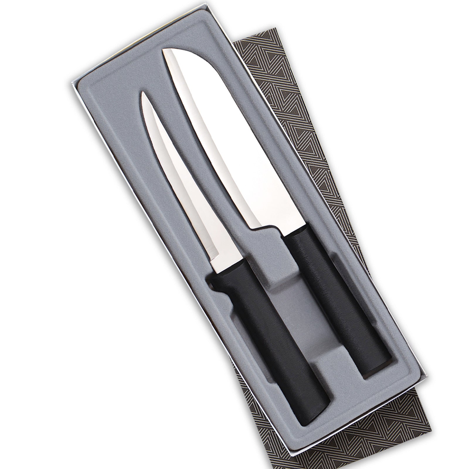 Rada 2 Piece Cook's Choice Knife Set, Black Handles