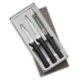 Rada 3 Piece Kitchen Basics Knife Set with Gift Box, Black Handles