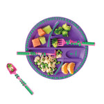 Constructive Eating Garden Fairy Utensil and Divided Plate Set for Kids and Toddlers