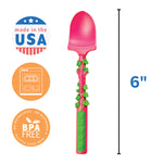 Constructive Eating Garden Fairy Utensil and Divided Plate Set for Kids and Toddlers