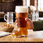 Final Touch Das Beer Boot Glass, 1 Liter / 33 oz, Clear Glass