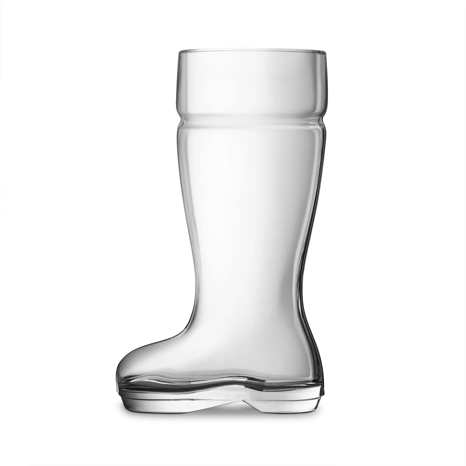Final Touch Das Beer Boot Glass, 1 Liter / 33 oz, Clear Glass
