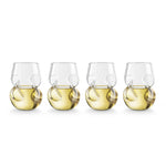 Final Touch Conundrum White Wine Glasses - Set of 4 - 9 oz (266ml)