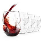 Final Touch Conundrum Red Wine Glasses - Set of 4 - 16 oz (473ml)