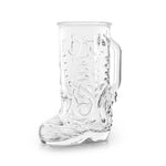 Final Touch Wild West Boot Glass, 22 oz / 650 ml, Clear Glass