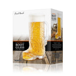 Final Touch Wild West Boot Glass, 22 oz / 650 ml, Clear Glass
