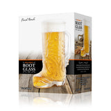 Final Touch Wild West Boot Glass, 22 oz / 650 ml, Clear Glass