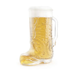 Final Touch Wild West Boot Glass, 22 oz / 650 ml, Clear Glass