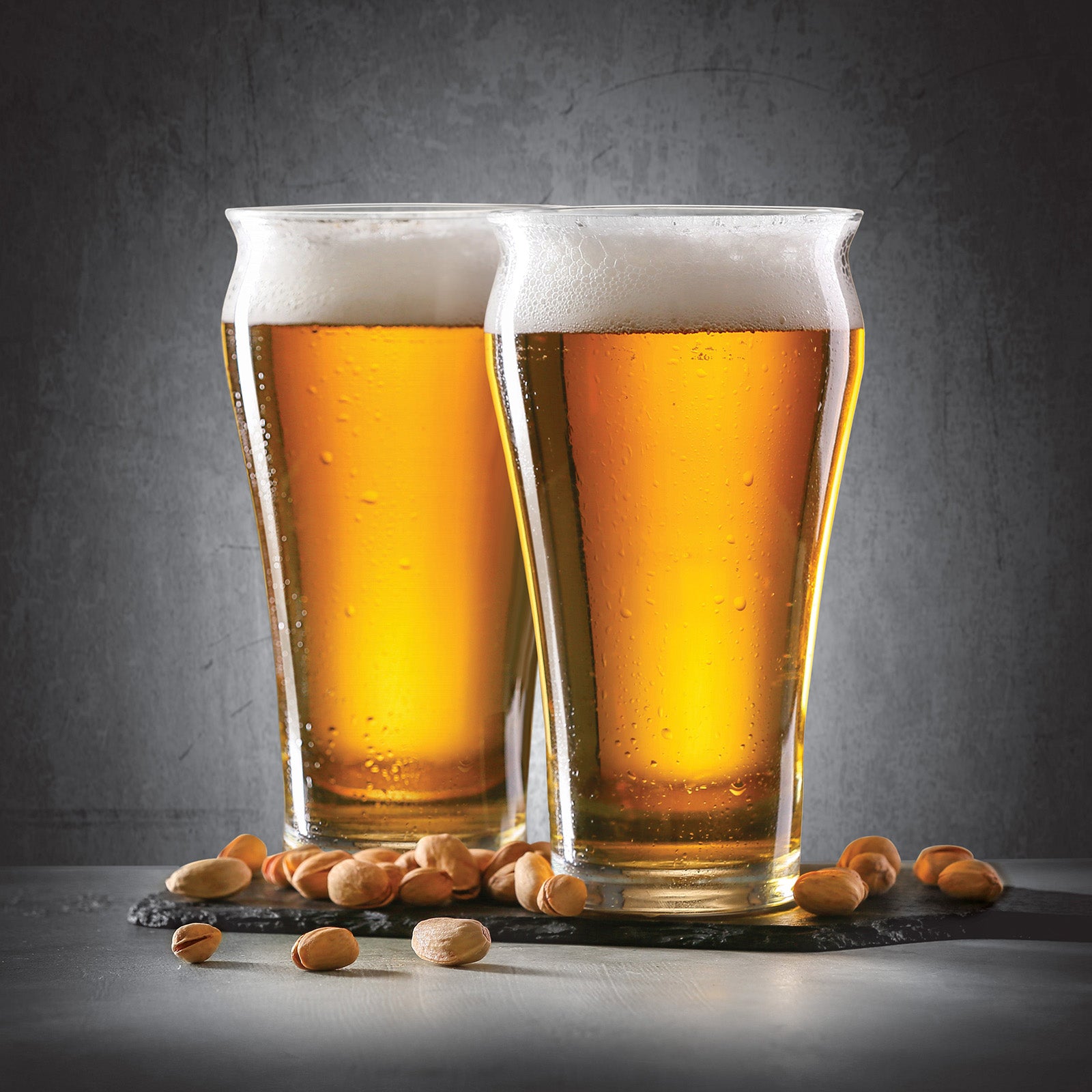 Final Touch Brewhouse Beer Glass - Set of 4 - 17 oz (500 ml)