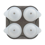 Final Touch Yarai Shiver Ice Ball Shots - 4 Glasses with Ice Ball Tray