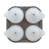 Final Touch Yarai Shiver Ice Ball Shots - 4 Glasses with Ice Ball Tray