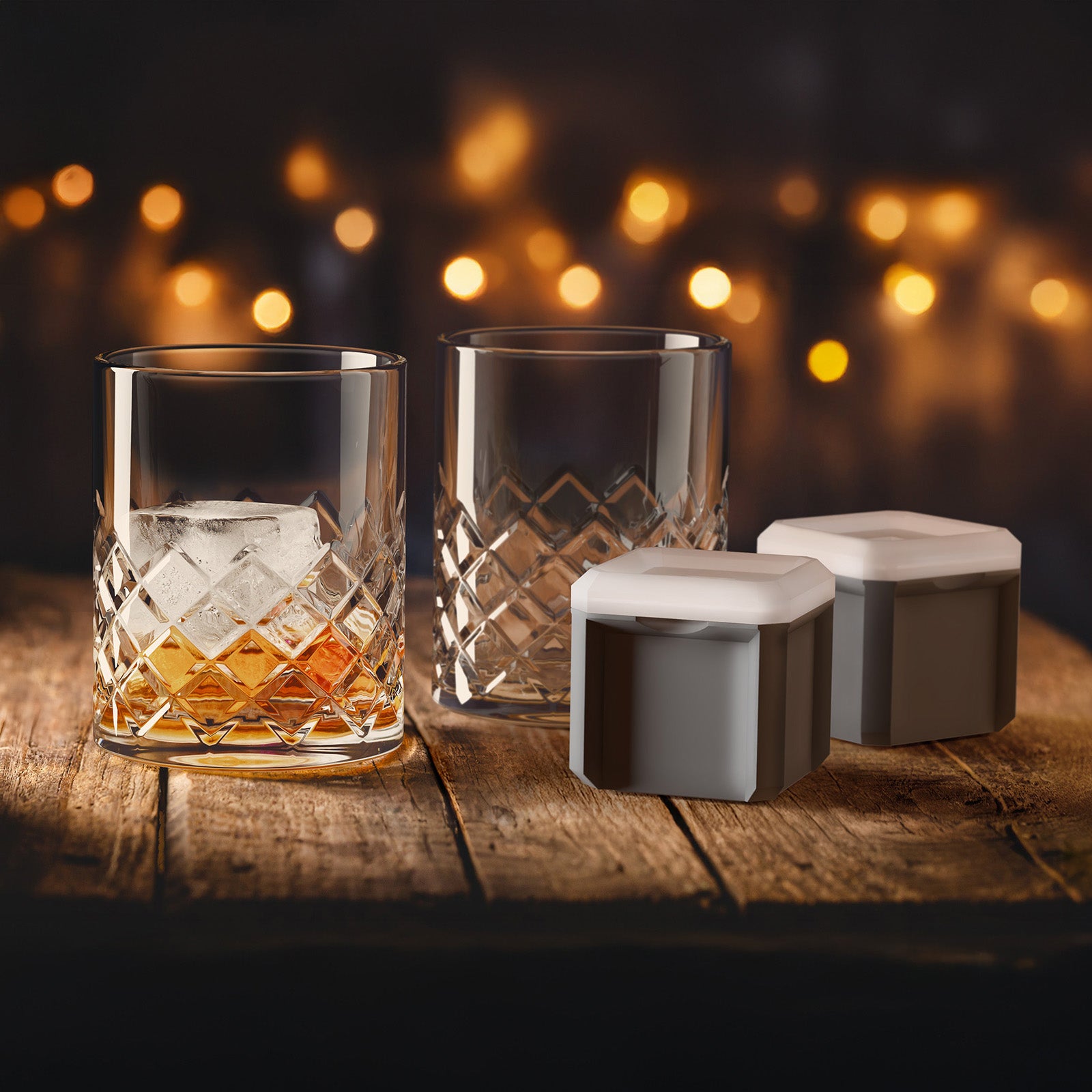 Final Touch Yarai Double Old-Fashioned Glass Set