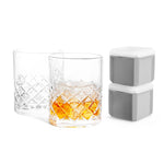 Final Touch Yarai Double Old-Fashioned Glass Set
