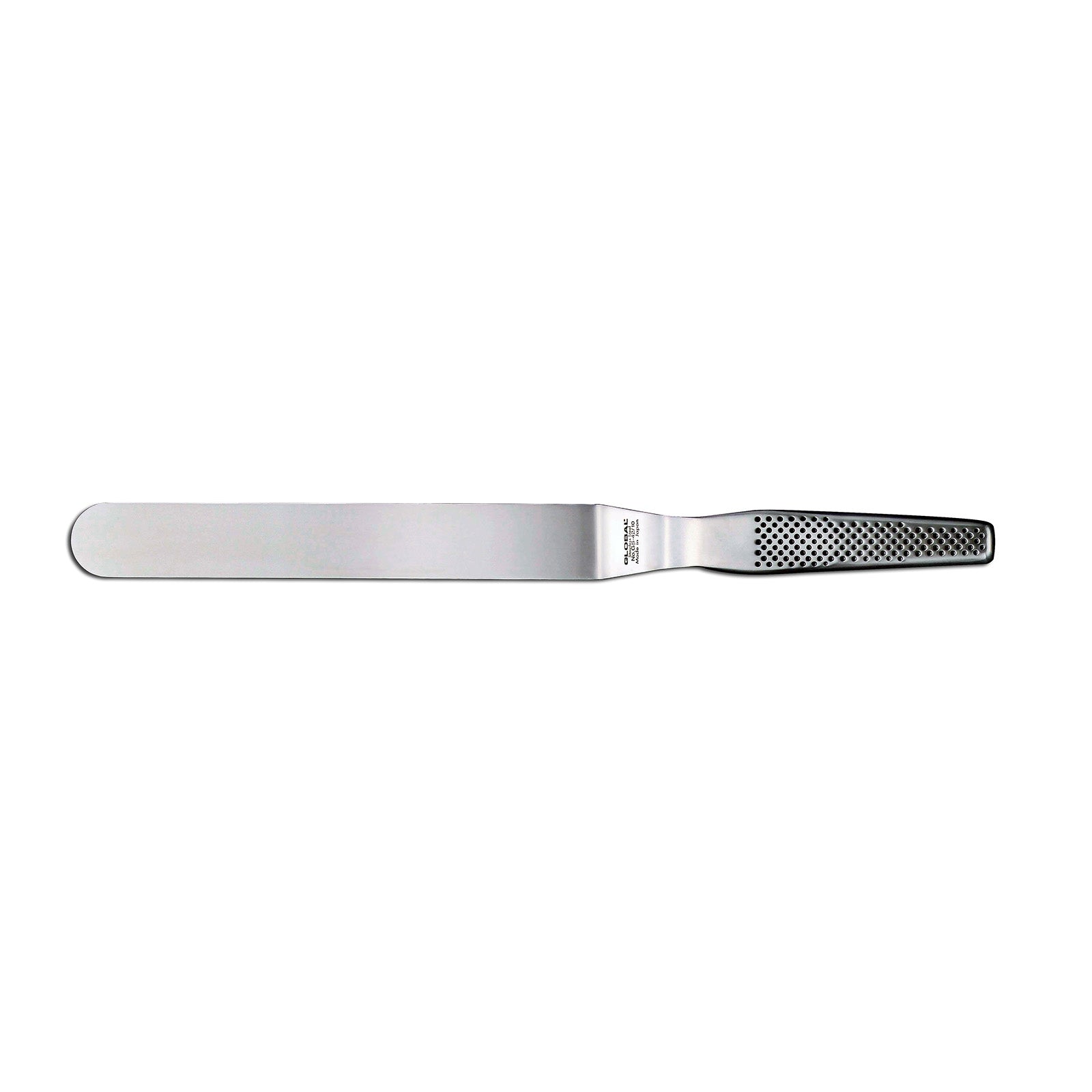Global 4 inch Angled Palette Knife, Cranked Spatula, Stainless Steel