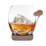 Final Touch Whiskey Cigar Glass, 14.5 oz, Glass, Stainless Steel & Silicone