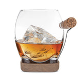 Final Touch Whiskey Cigar Glass, 14.5 oz, Glass, Stainless Steel & Silicone