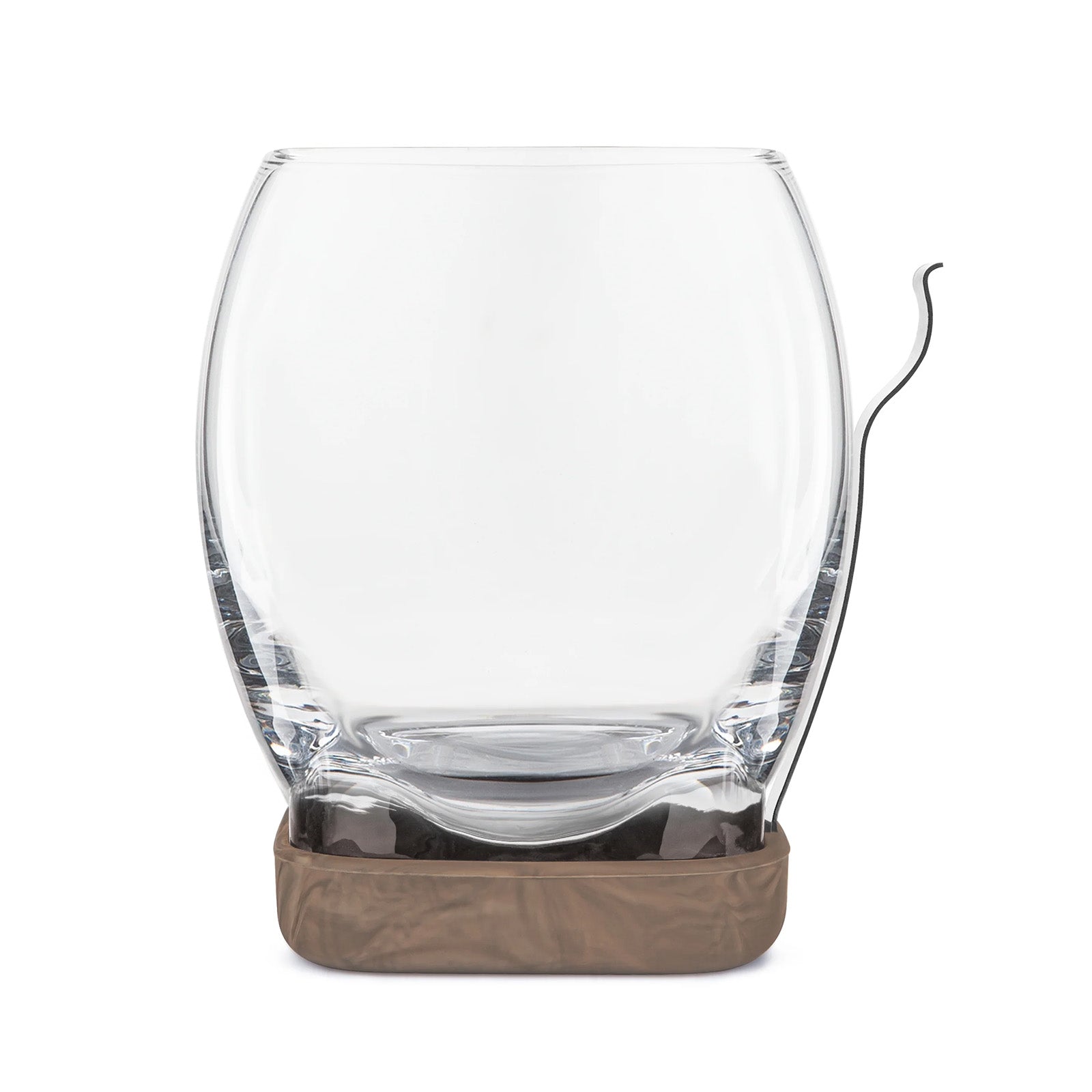 Final Touch Whiskey Cigar Glass, 14.5 oz, Glass, Stainless Steel & Silicone
