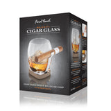 Final Touch Whiskey Cigar Glass, 14.5 oz, Glass, Stainless Steel & Silicone