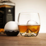 Final Touch On The Rock Glass with Ice Ball Mould, 8 oz, Glass & Silicone