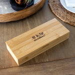 Global 4-Piece Steak Knife Set with Bamboo Box