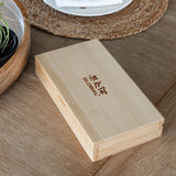 Global 8-Piece Steak Knife Set with Bamboo Box