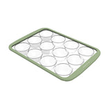 Henning Lee Look and Cook Clear Silicone 12-Cup Muffin Pan, Moss