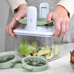Henning Lee 4-in-1 Fresh Prep Fruit and Veggie Slicer, Green