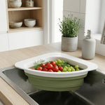 Henning Lee Corner Sink Colander – Triangular Sink Strainer for Fruits, Vegetables & Pasta