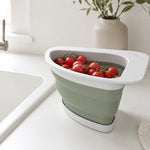 Henning Lee Corner Sink Colander – Triangular Sink Strainer for Fruits, Vegetables & Pasta
