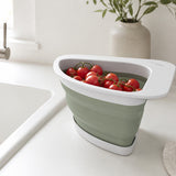 Henning Lee Corner Sink Colander – Triangular Sink Strainer for Fruits, Vegetables & Pasta