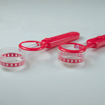 Henning Lee Set of 2 Precision Measuring Spoons, Red