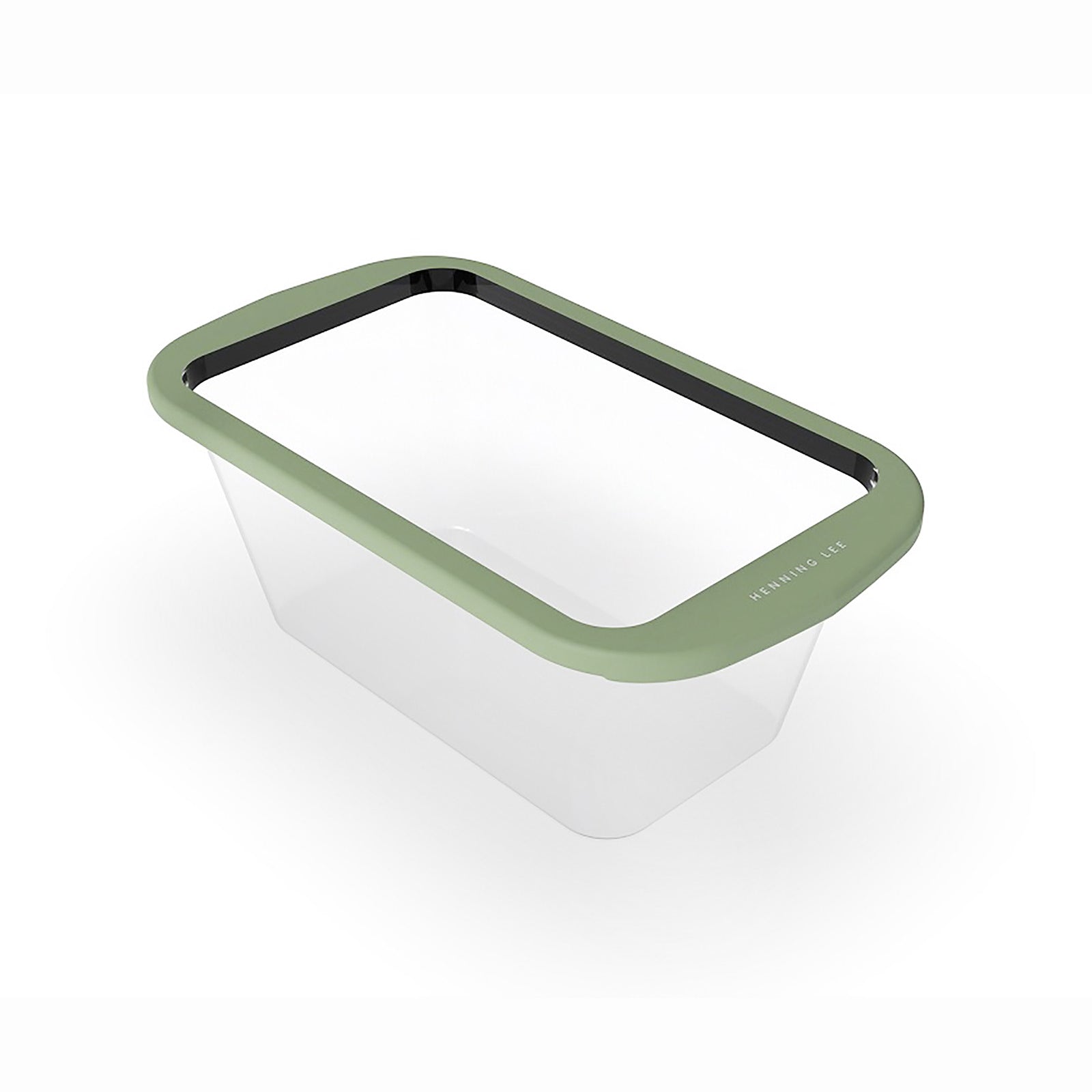 Henning Lee Look and Cook Clear Silicone Loaf Pan, Moss