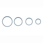 Henning Lee Universal Silicone Lids Set of 4, Blue