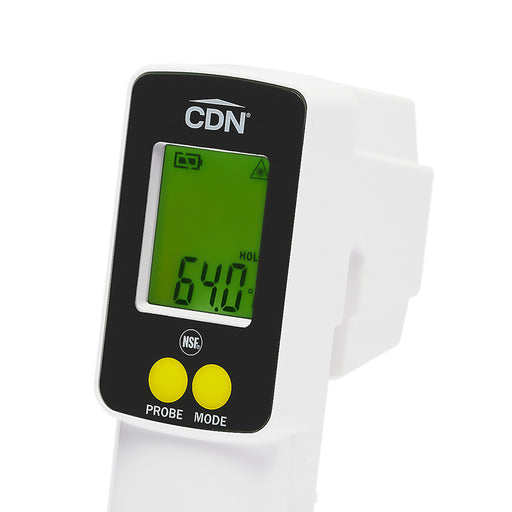 CDN ProAccurate Infrared Gun Laser/Thermocouple Probe 2-in-1 Thermometer, White