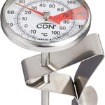 CDN ProAccurate Beverage and Frothing Thermometer, Stainless Steel