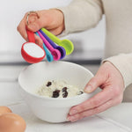 ZEAL Perfect Measure Silicone Measuring Spoons, Set of 5, Multicolored
