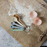 ZEAL Perfect Measure Silicone Measuring Spoons, Set of 5, Coastal Colors