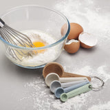 ZEAL Perfect Measure Silicone Measuring Spoons, Set of 5, Coastal Colors
