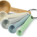 ZEAL Perfect Measure Silicone Measuring Spoons, Set of 5, Coastal Colors