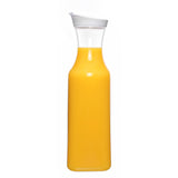 Prodyne Square Acrylic Juice Jar, 56 Ounce, White