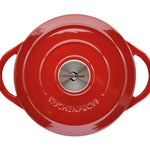 Kuchenprofi Provence Enameled Cast Iron Round Dutch Oven, 11" dia., 7 qt, Classic Red