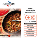 Kuchenprofi Provence Enameled Cast Iron Casserole, 11" dia., 4.1 qt, Classic Black