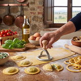 Küchenprofi Pasta Casa Round Ravioli Stamp, 3-Inch Diameter, Made in Italy