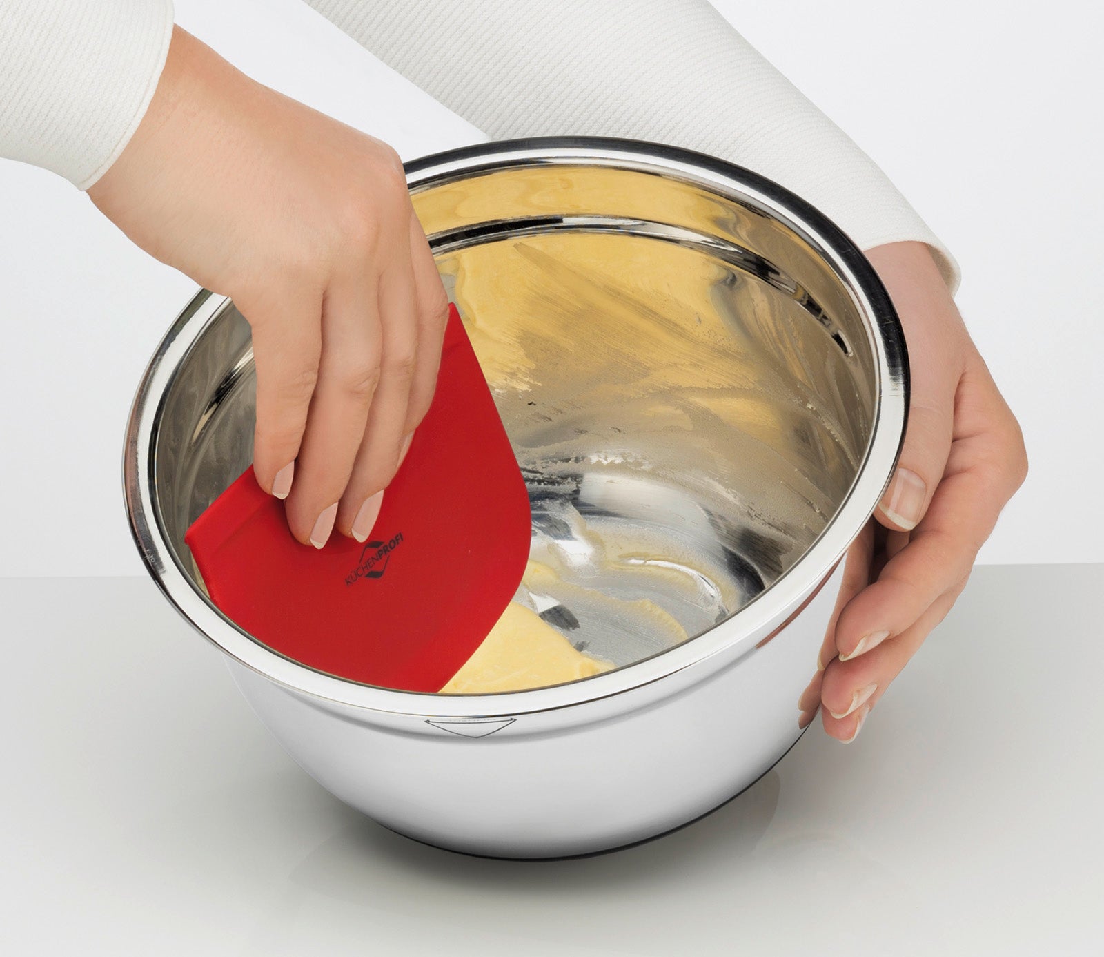 Kuchenprofi Scraper 3 Pc Set: Dough Cutter, Curved Edge And Flat Edge Scraper