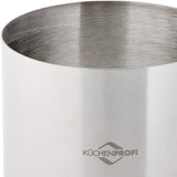 Kuchenprofi Stainless Steel 6-Piece Food Mold Forming Rings with Tamper/Pushers, Silver