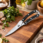 Kuchenprofi Stainless Steel Curverd Poultry Shears with Grooved Handle, 10-Inch