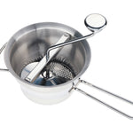 Küchenprofi Stainless Steel Food Mill, Large, 18/10 Stainless Steel, 4 Interchangeable Discs, Strainer for Sauce