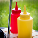 Kuchenprofi Picnic Condiment Set for Ketchup, Mustard, Salt & Pepper, 6 Piece Set