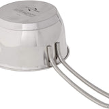 Kuchenprofi Saucepan w/ Clad Bottom, 0.5 qt., 5-Inch Diameter